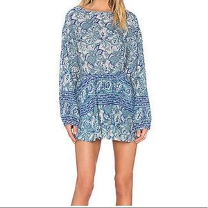 Free People Women's Printed Open Back Dress